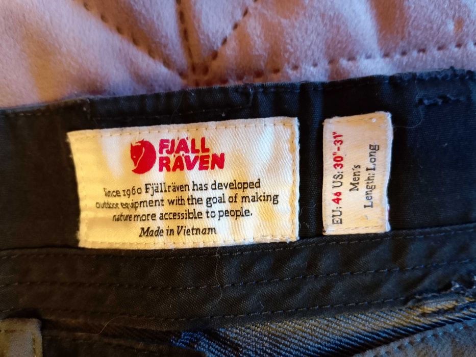 Мъжки панталон Fjällräven G-1000, размер 46 (S), черен, като нов