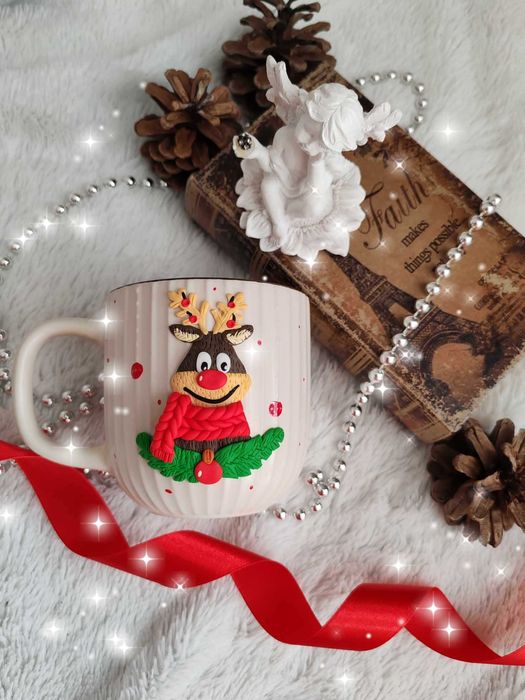 Ръчно изработени чаши от полимерна глина