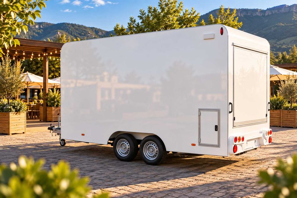 Rulota comerciala STANDARD noua, food truck, omologata RAR