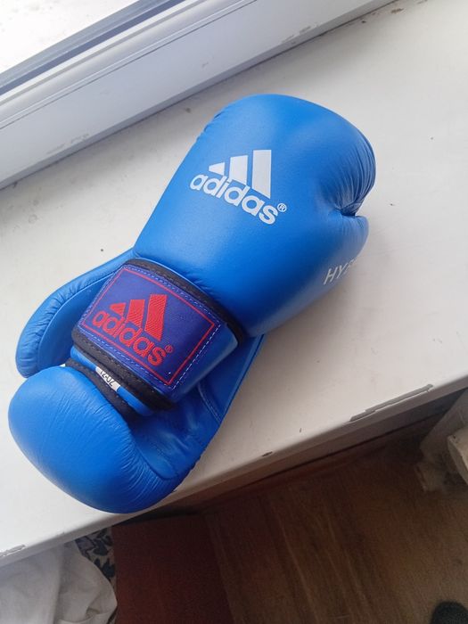 Боксерские перчатки Adidas синие 12oz