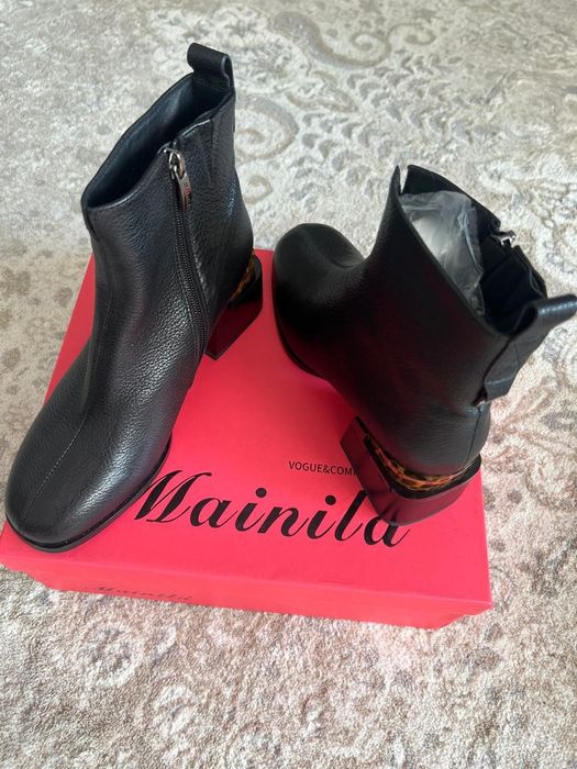 Кожаные полусапожки, 36 размер