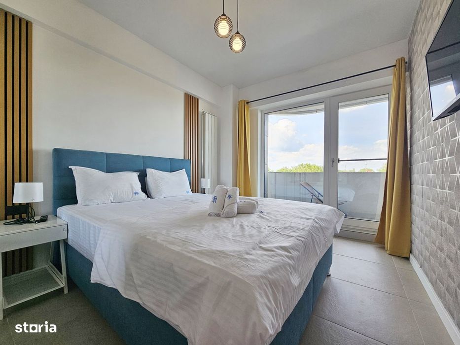 Apartament cu vedere la mare in complex cu piscina privata si sala de