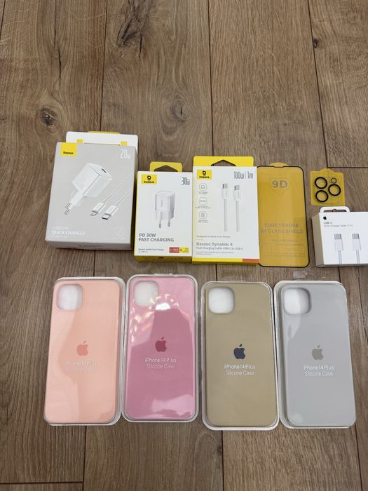 Husa 1+1 cadou iPhone 13 14 15 | Plus | Pro | Pro Max incarcator folie