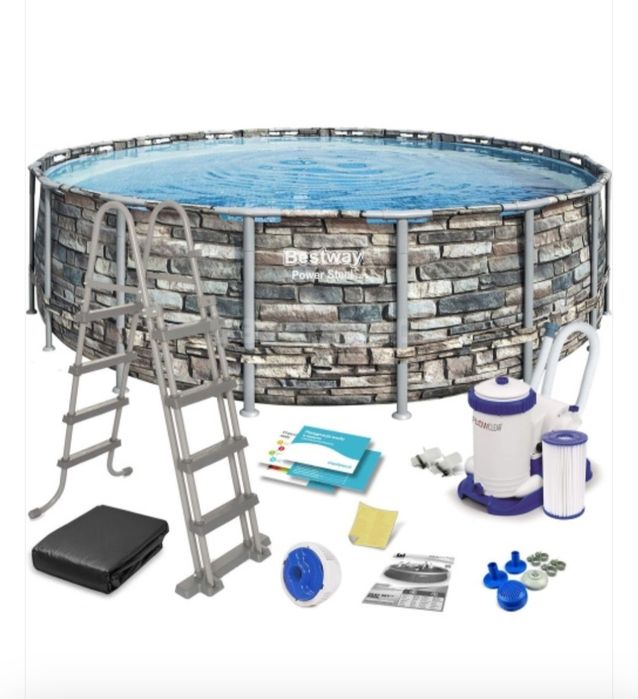 Каркасный бассейн INTEX BESTWAY 610×132 стойка бассейн stoyka basseyn