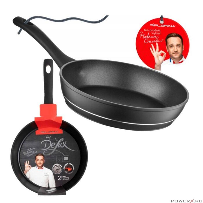 Tigaie traditionala, 24 cm, aluminiu, Florina Delux