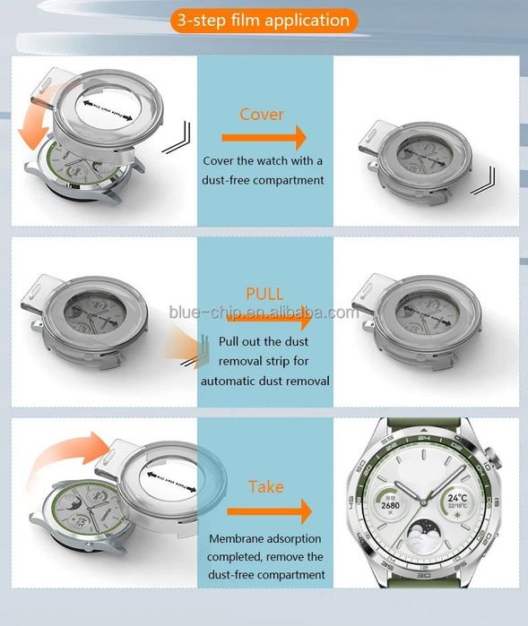 Стъклен протектор за екран за Huawei Watch GT 2 / GT 4 / GT 5 / GT 5 Pro / GT 6 / GT 6 Pro и др.
