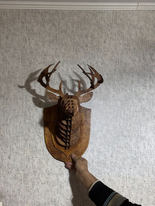 Голова оленя из фанеры