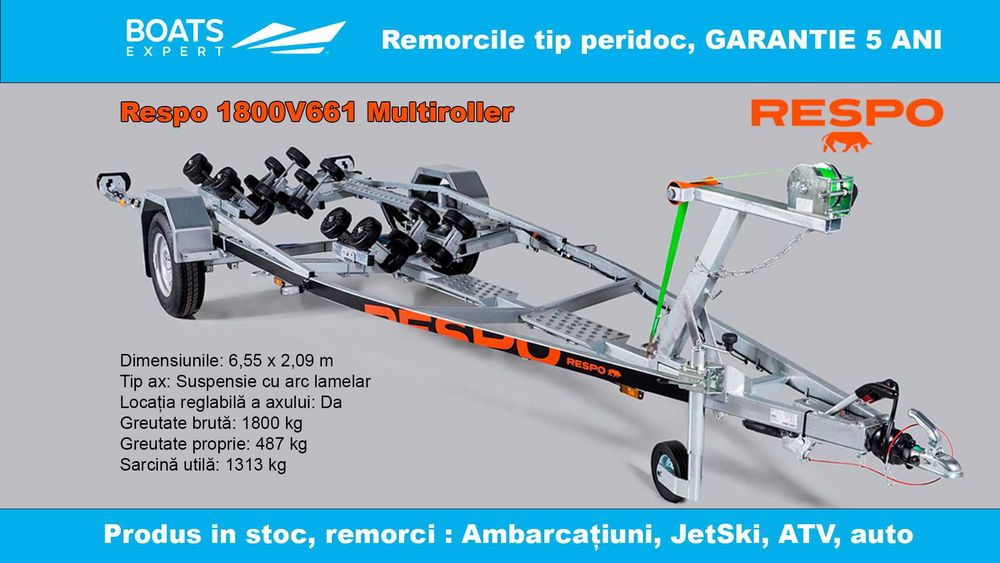 Peridoc barca Respo 4m - 8m, 400-750kg, 1000-5000 kg. Pe stoc