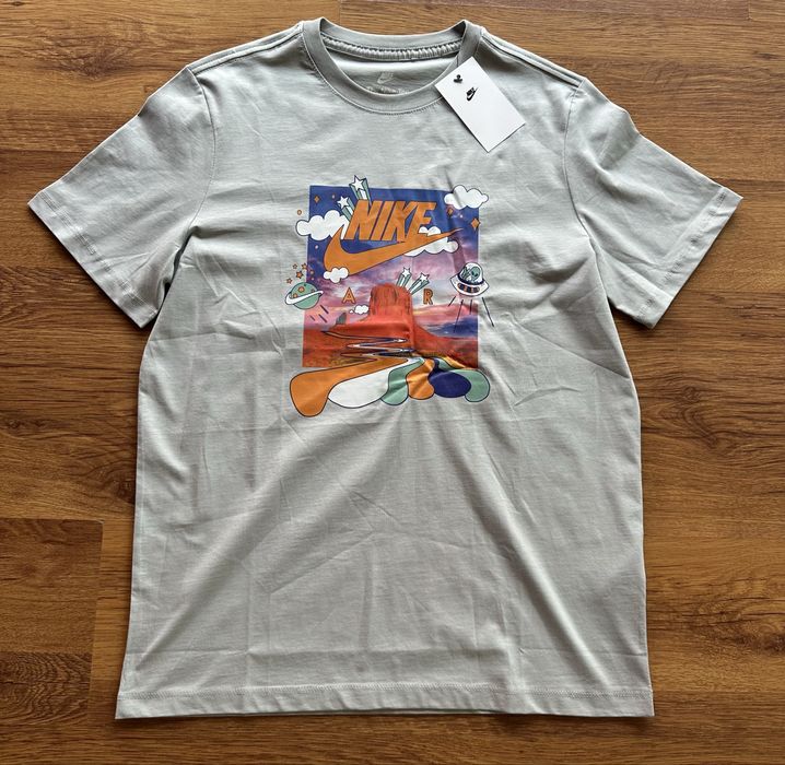 Мъжка,памучна,сива тениска Nike Air