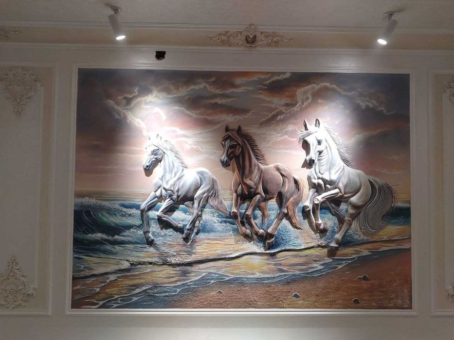 Devorga rasm chizish, relef, barelef