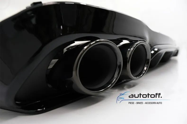Difuzor bara spate E53 AMG Mercedes W213 E-Class (16-22) Negru lucios