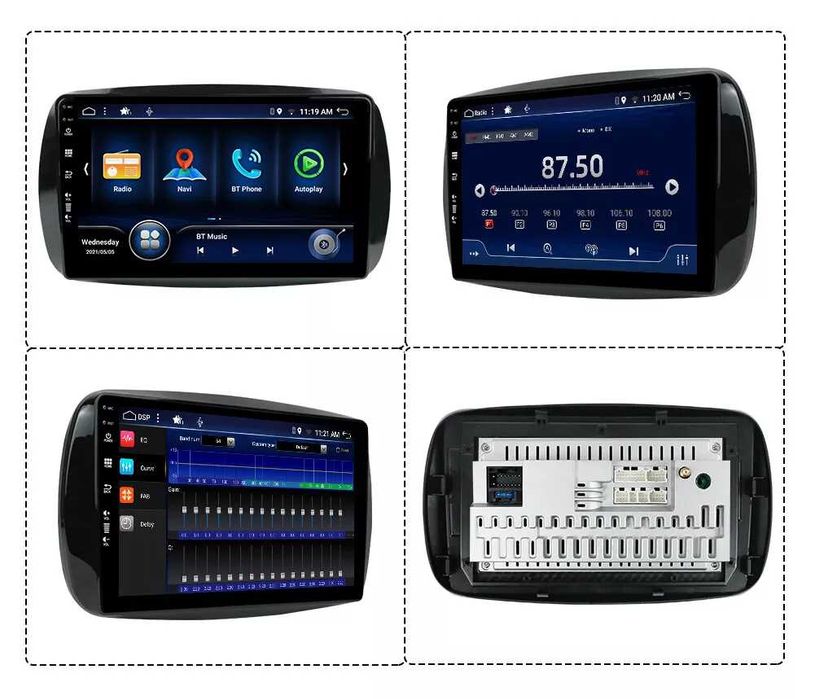 Мултимедия за Mercedes Benz Smart Forfour Fortwo Навигация Android GPS