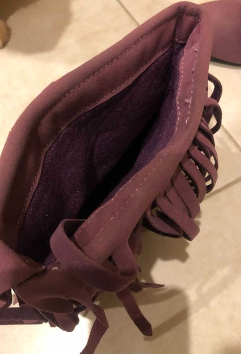 Боти с ресни в цвят бордо 39 номер