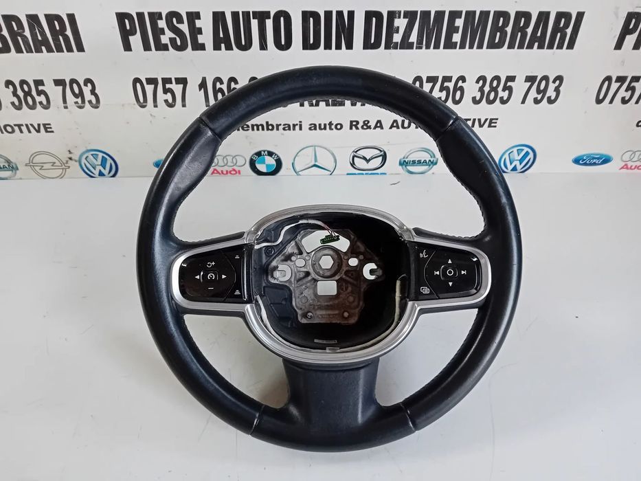 Volan Din Piele Cu Comenzi Volvo S90 V90 XC60 XC90 An 2016-2020 Stare Buna