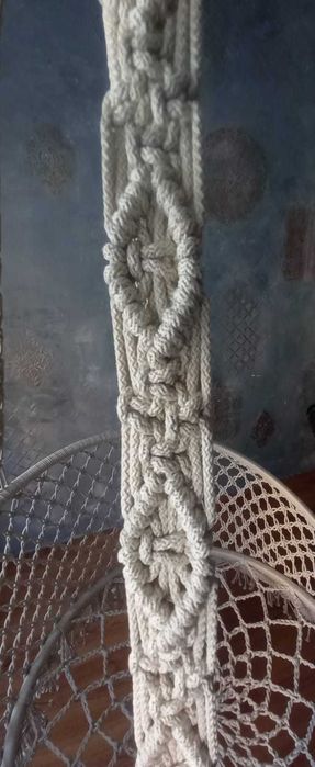 Подвесное кресло-гамак, плетеное макраме