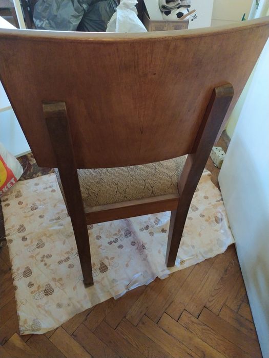 Ретро холн. маса разтегателна 190-90-78-6 бр.масив.столове кресла 2 бр