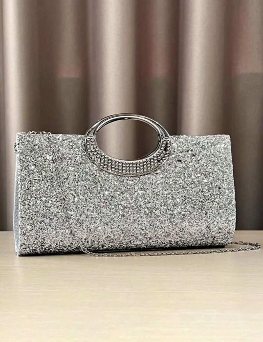 Сребърни вечерни дамски чанти