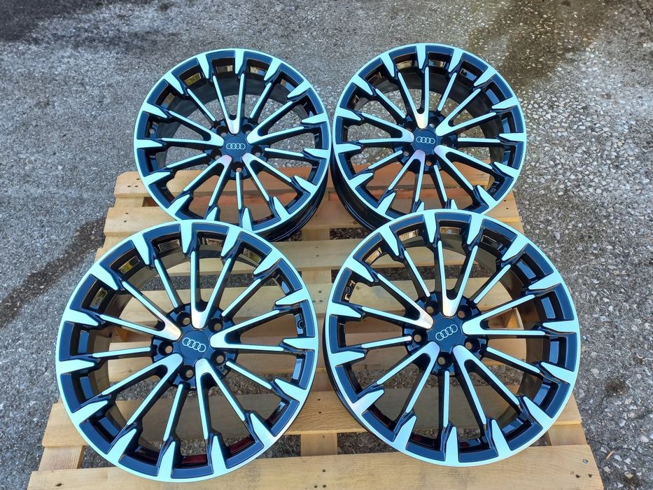 19.Audi S.Line 8.5j et35 Black Polish Diamond A3 A4 A6 A7 A8 Q2 Q3 Q5