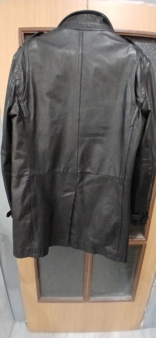 Кожено мъжко манто