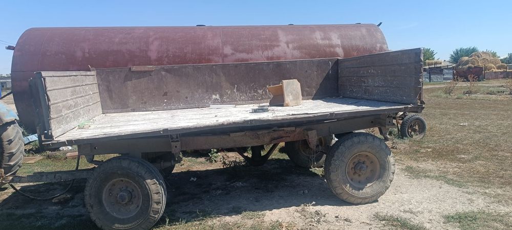 Трактор т-40 с куном и прицепом