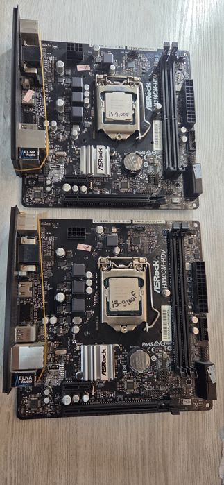 H310 + i3 9100f ASRock DDR4, месяц гарантия, 2шт, цена за одного
