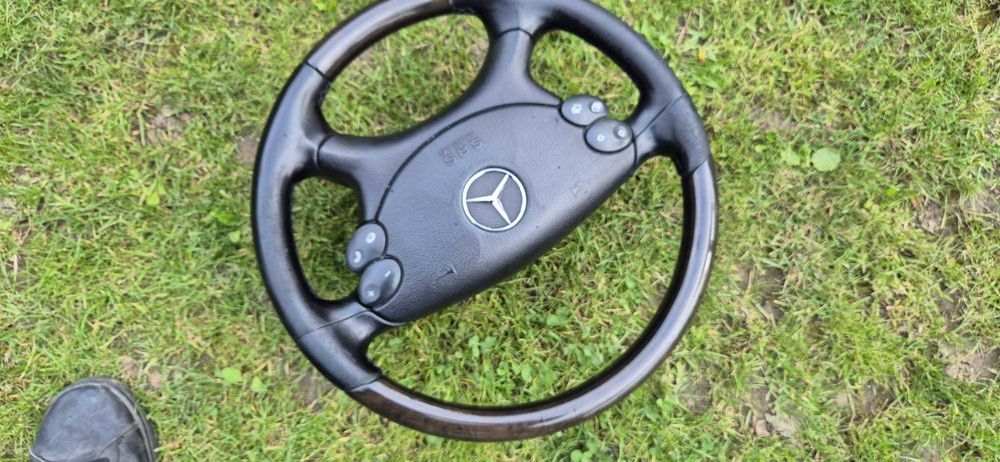 Volan mahon mercedes w211 facelift, volan lemn mercedes w219