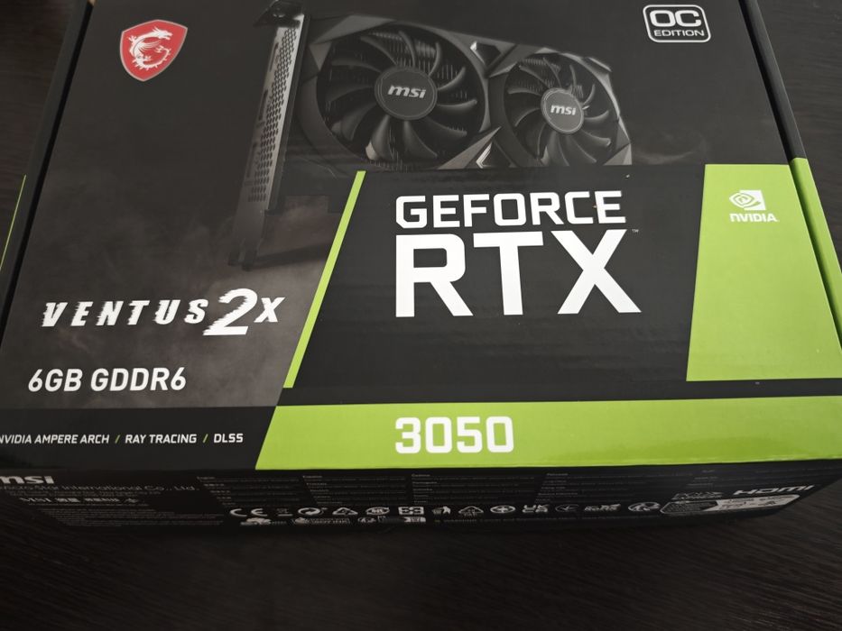 Видеокарта MSI 3050 6gb RTX