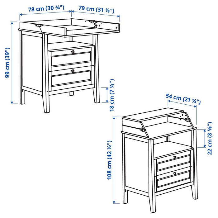 бебешки скрин Ikea SUNDVIK