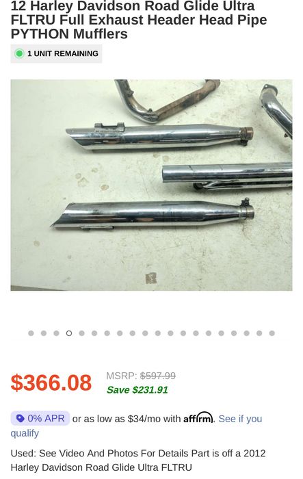 Python Exhaust Гърнета / ауспуси Harley Davidson Road Glide Ultra