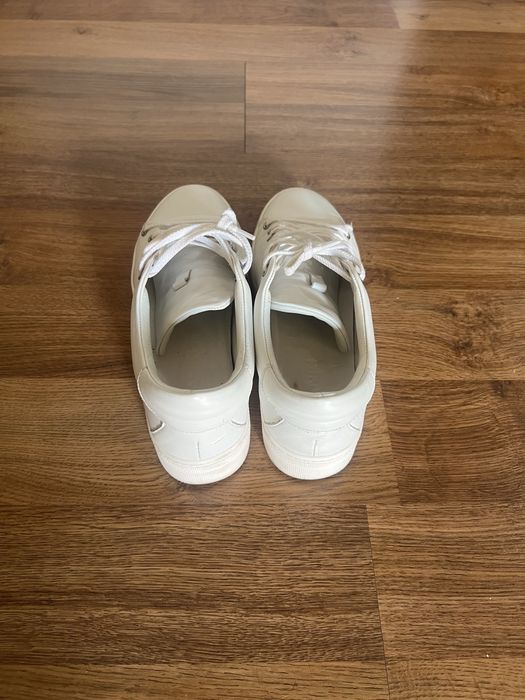 Бели кецове Бианки естествена кожа