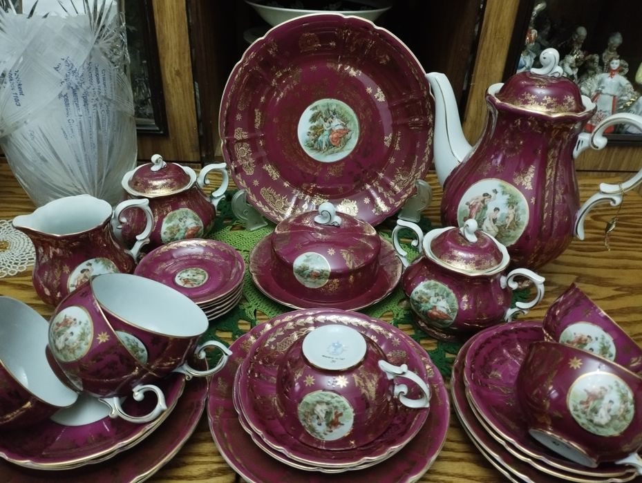 Немецкий чайно кофейный сервиз 30 предметов  фирма Оскар  хххххххххххх