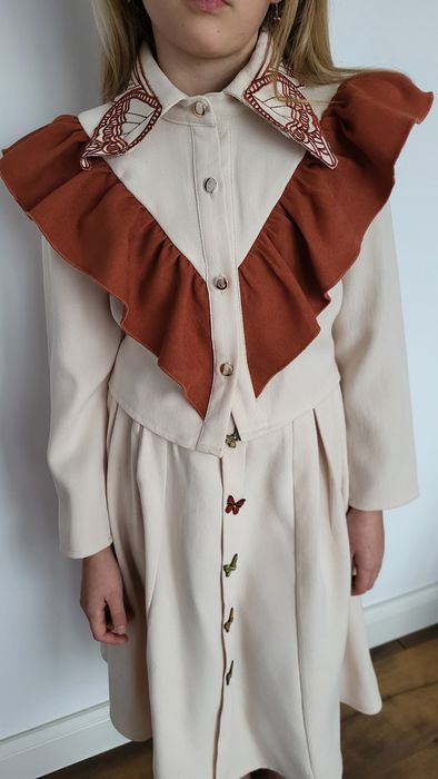 Set bluza si fusta fete 8 ani