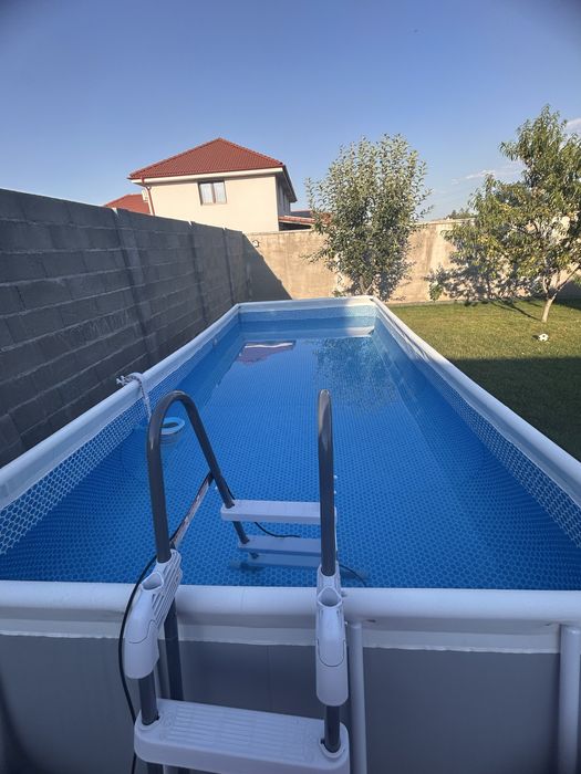 Piscină INTEX Prism Frame 488 x 244 x 107 cm – Se vinde complet sau pe componente!