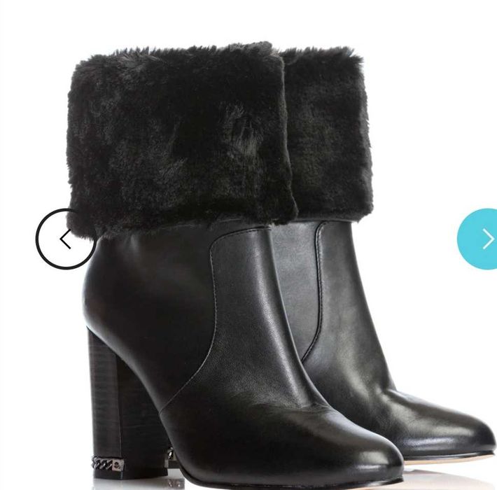 Ghete cu toc piele Michael Kors