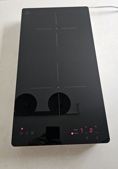 Plita inductie portabila IKEA TILLREDA – 2 zone (alb)