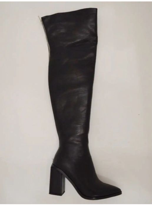 Ботфорты новые кожа