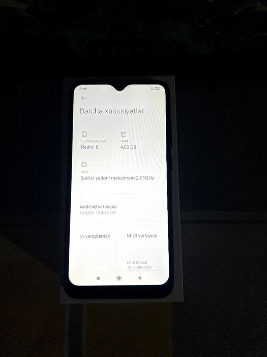 Redmi 8 ideal holatda