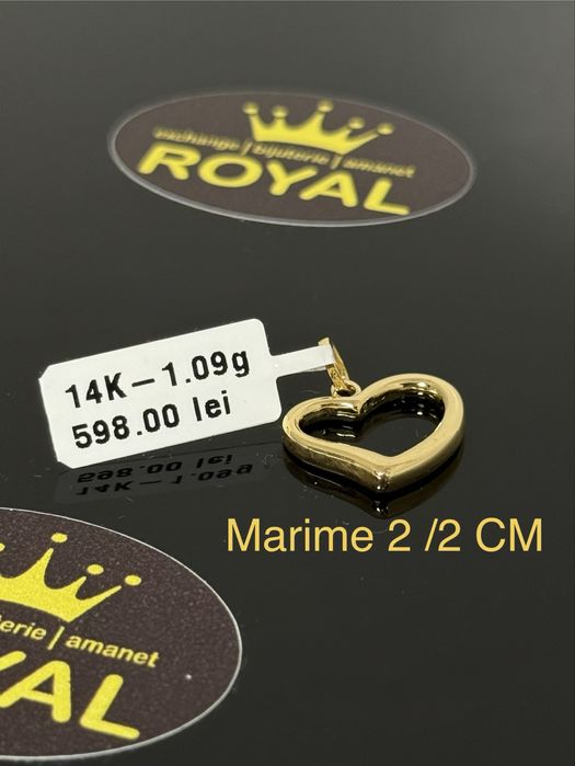 Bijuteria ROYAL : Pandantiv AUR 14K NOU / 1.09 GR