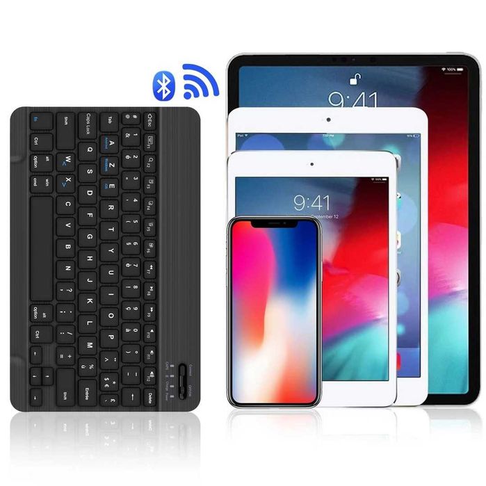 Tastatură Bluetooth Wireless AZERTY Ușoară Subțire