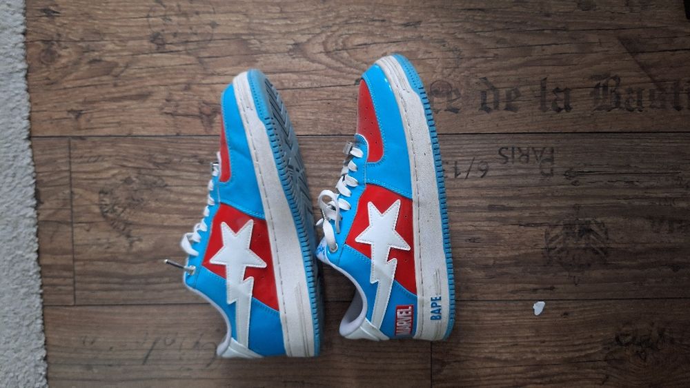 Adidasi Bape Marvel Captain America