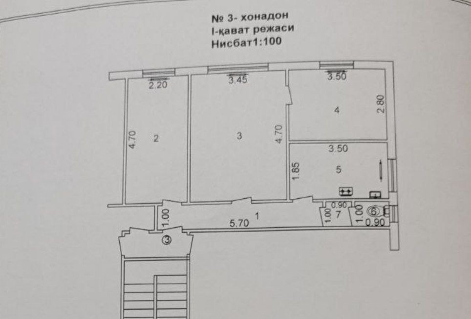 Продается квартира в Яшнабадском районе Авиасозлар 1-ком 30м2, 2-этаже