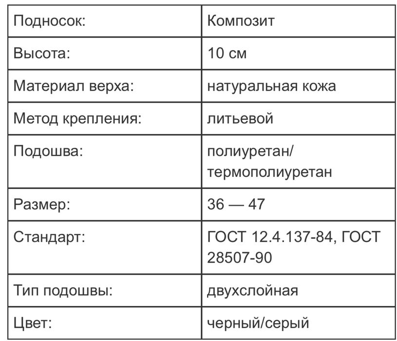 Спец ботинки Полуботинки GS летние