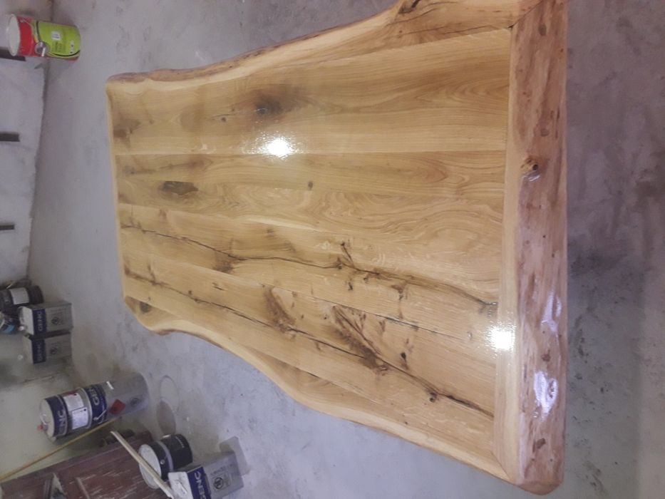 Масивна дъбова маса с янове(УНИКАТ)