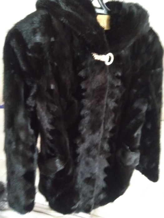 Шуба норковая кусочками