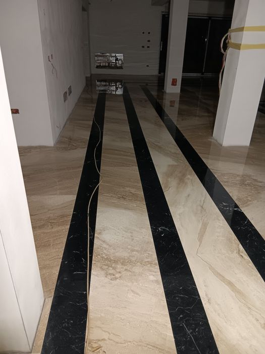 Șlefuit lustruit marmură mozaic, granit și beton.