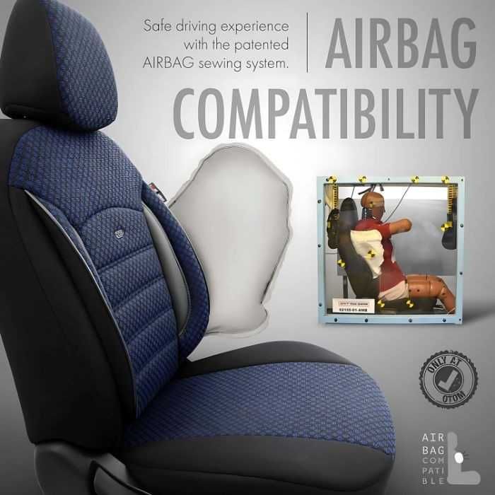 Тапицерия за седалки Otom Sport Plus, PLS104, Черно/синьо