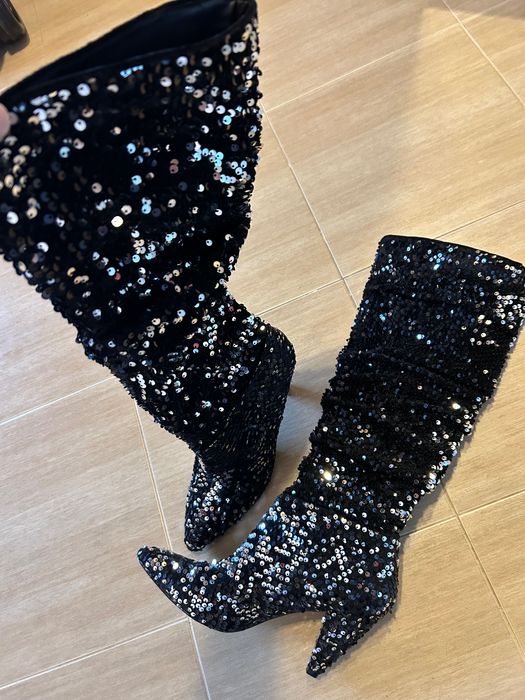 Нови! Паетени ботуши Miss Selfridge номер 41