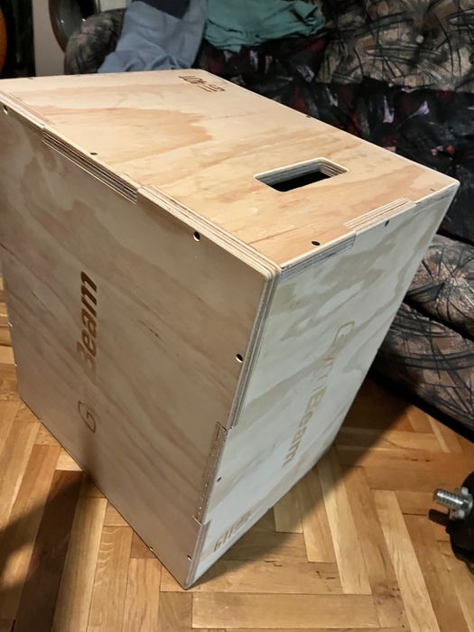 Fitness PlyoBox Wood Plyometric Box Gym Beam