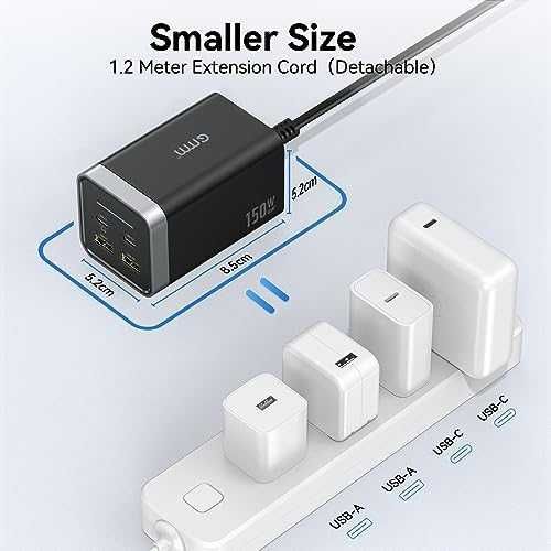 Ново 150W многофункционално USB зарядно 4-портово за лаптоп MacBook Pro