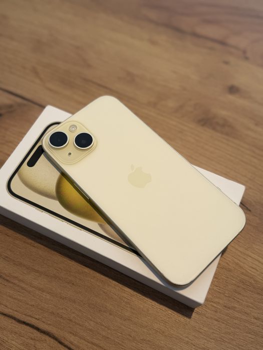 iPhone 15  128Gb Yellow/Baterie90%/Garantie 12 luni @atsgsm.ro